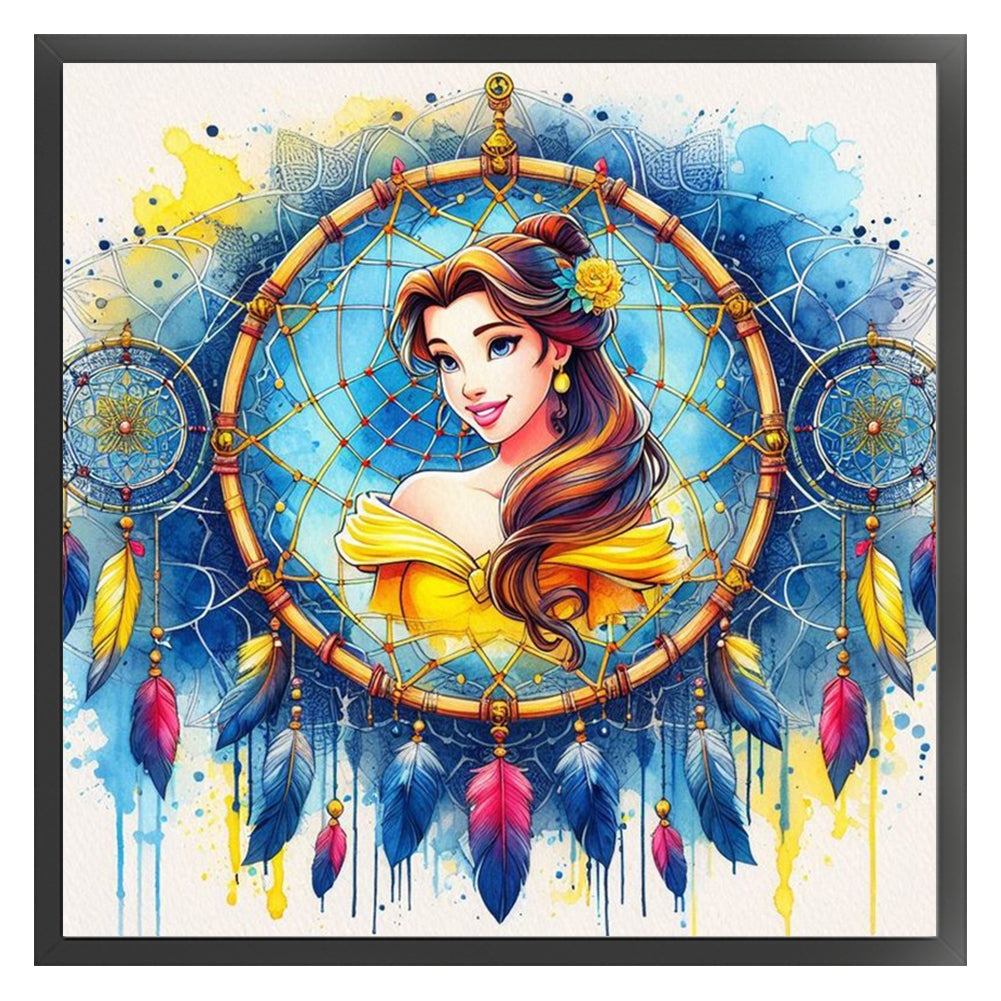 Dream Catcher Girl - 11CT Stamped Cross Stitch 40*40CM
