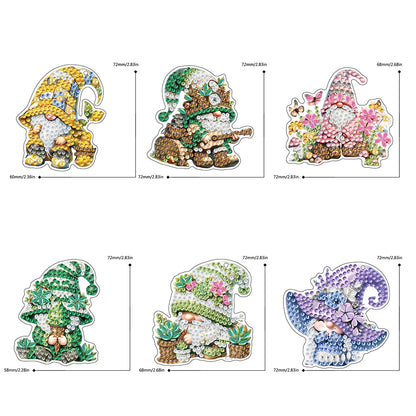Double Sided Special Shape Animals Diamond Art Craft Keychain for Party Supplies