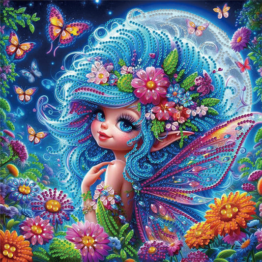 Butterfly Elf - Special Shaped Drill Diamond Painting 30*30CM