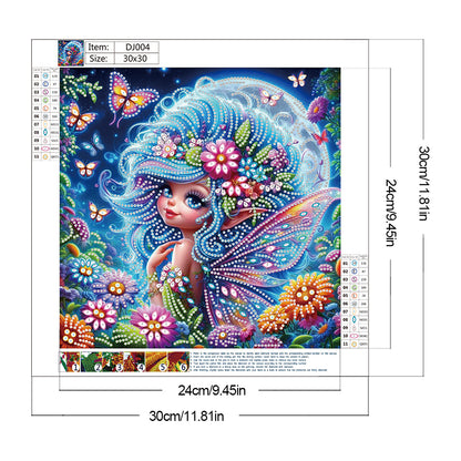 Butterfly Elf - Special Shaped Drill Diamond Painting 30*30CM