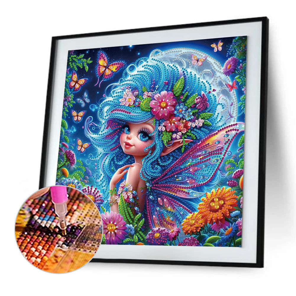 Butterfly Elf - Special Shaped Drill Diamond Painting 30*30CM