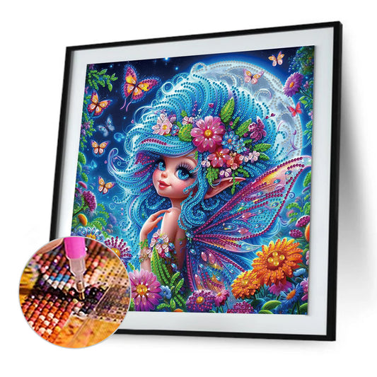 Butterfly Elf - Special Shaped Drill Diamond Painting 30*30CM