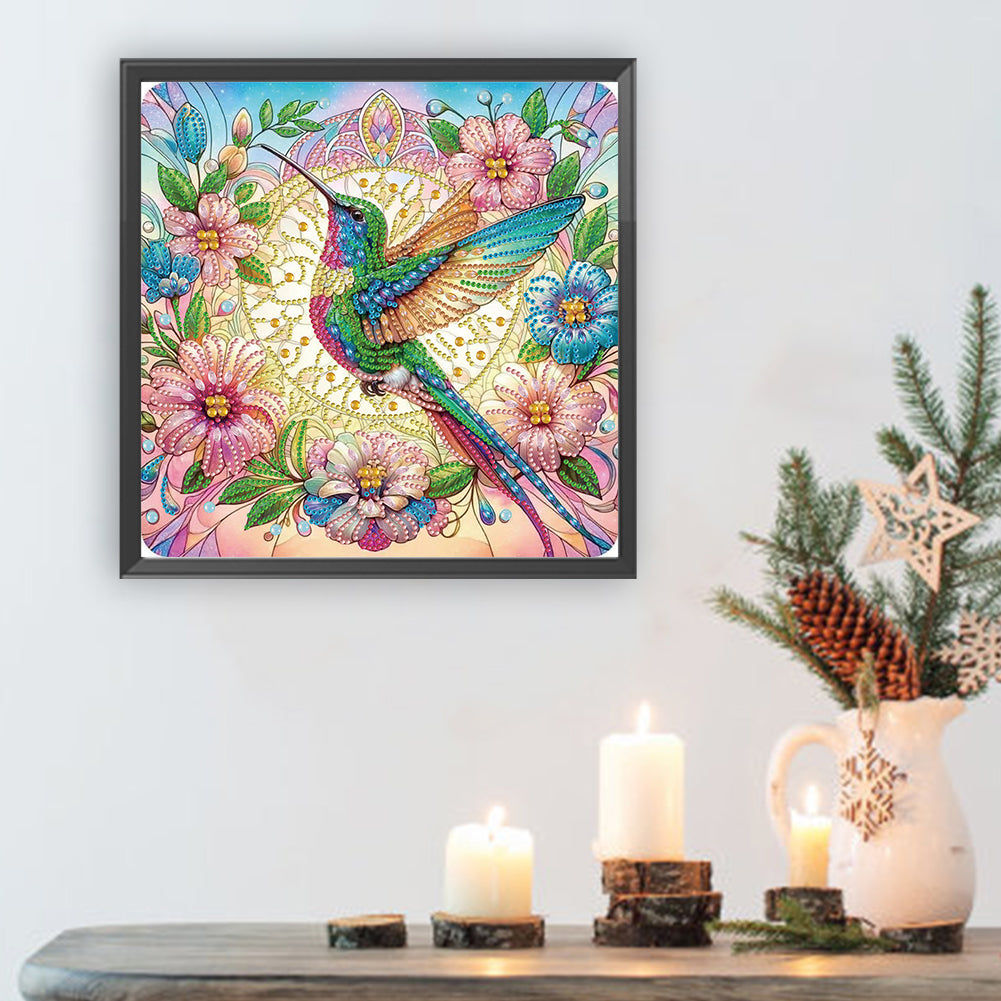 Hummingbird - Special Shaped Drill Diamond Painting 30*30CM