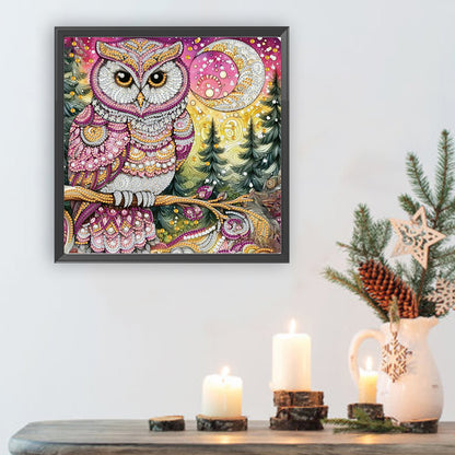 Owl - Special Shaped Drill Diamond Painting 30*30CM