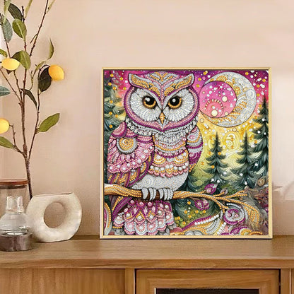 Owl - Special Shaped Drill Diamond Painting 30*30CM