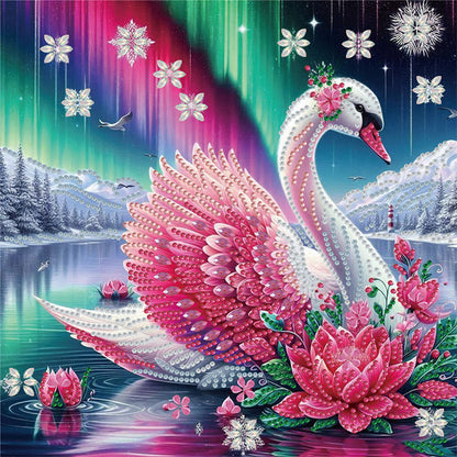 Swan - Special Shaped Drill Diamond Painting 30*30CM