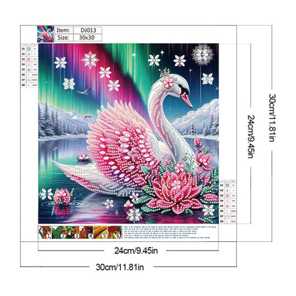 Swan - Special Shaped Drill Diamond Painting 30*30CM
