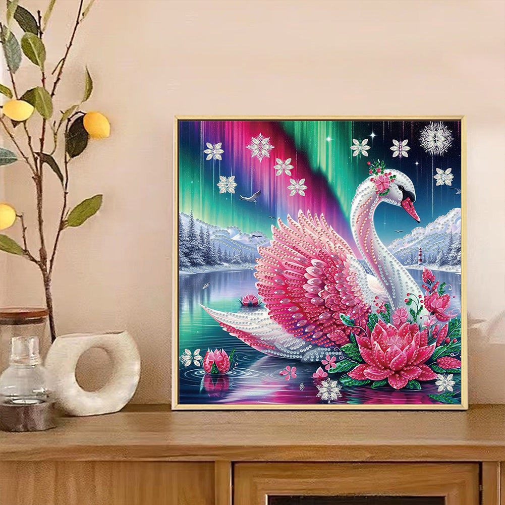 Swan - Special Shaped Drill Diamond Painting 30*30CM