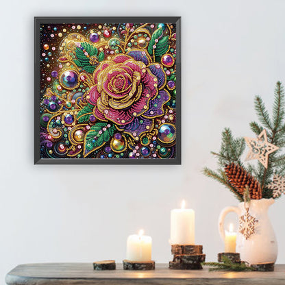 Rose - Special Shaped Drill Diamond Painting 30*30CM