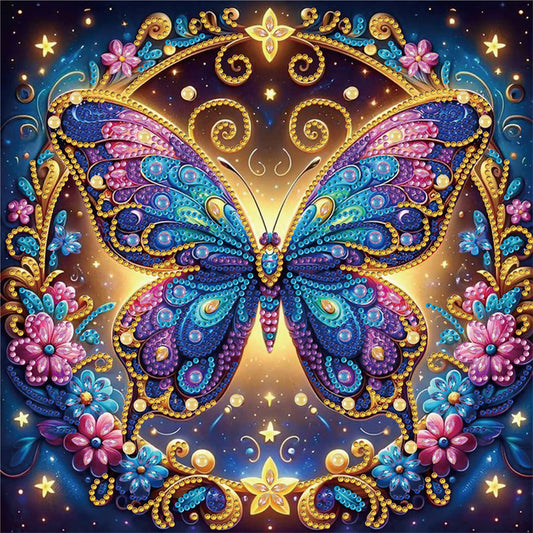 Butterfly - Special Shaped Drill Diamond Painting 30*30CM