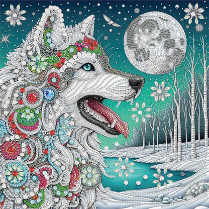 Wolf - Special Shaped Drill Diamond Painting 30*30CM