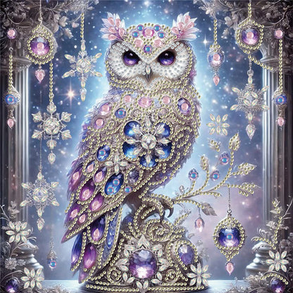 Owl - Special Shaped Drill Diamond Painting 30*30CM