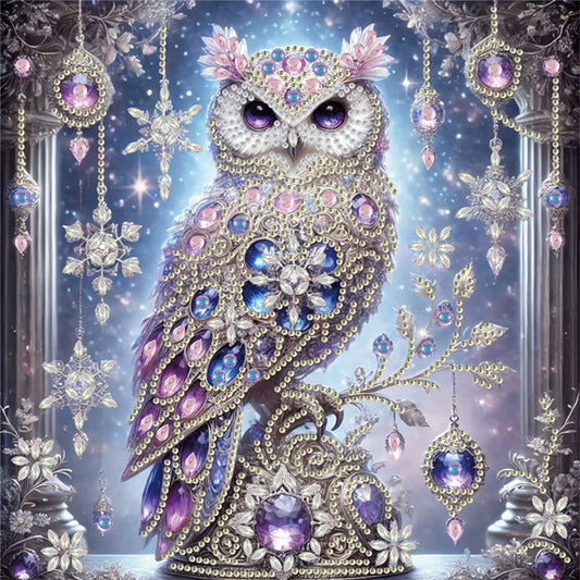 Owl - Special Shaped Drill Diamond Painting 30*30CM