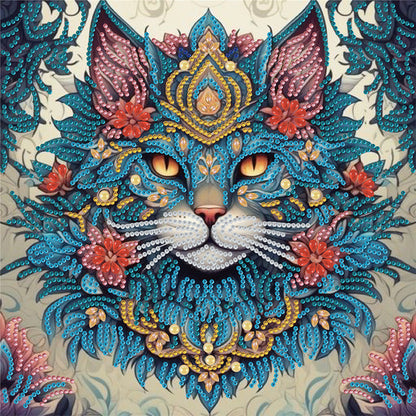 Cat - Special Shaped Drill Diamond Painting 30*30CM