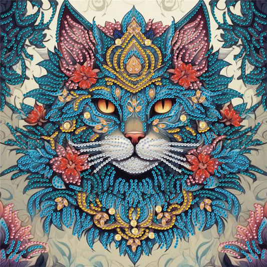 Cat - Special Shaped Drill Diamond Painting 30*30CM