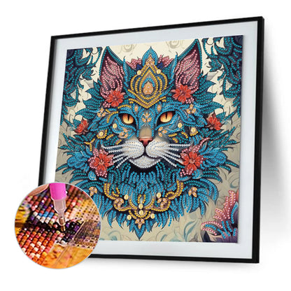 Cat - Special Shaped Drill Diamond Painting 30*30CM
