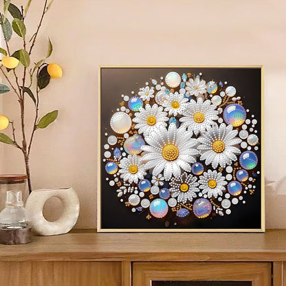 Water Drop Daisy - Special Shaped Drill Diamond Painting 30*30CM