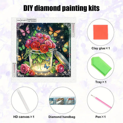 Blooming Flower - Special Shaped Drill Diamond Painting 30*30CM