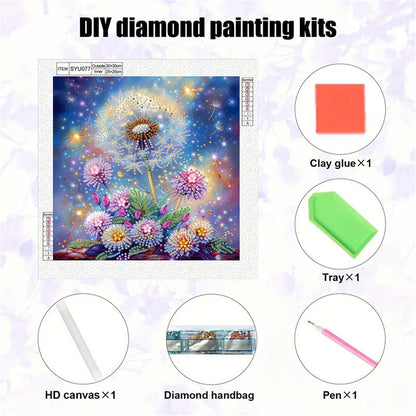 Blooming Flower - Special Shaped Drill Diamond Painting 30*30CM