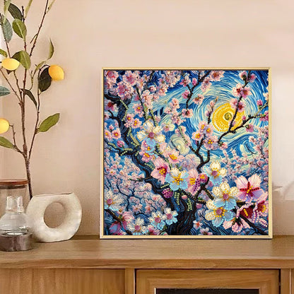 Blooming Flowers - Special Shaped Drill Diamond Painting 30*30CM