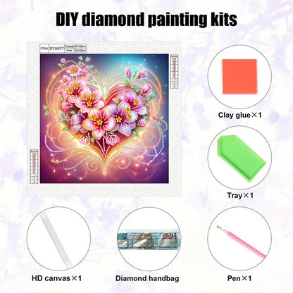 Blooming Flower - Special Shaped Drill Diamond Painting 30*30CM