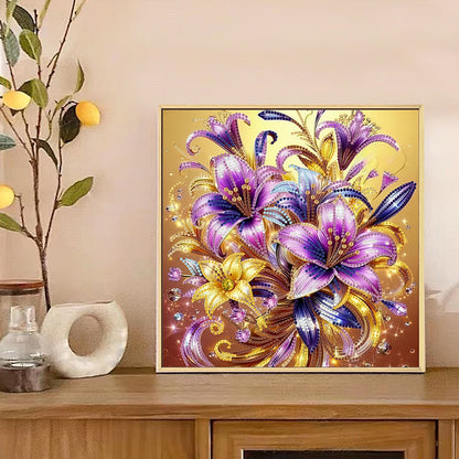 Blooming Flower - Special Shaped Drill Diamond Painting 30*30CM