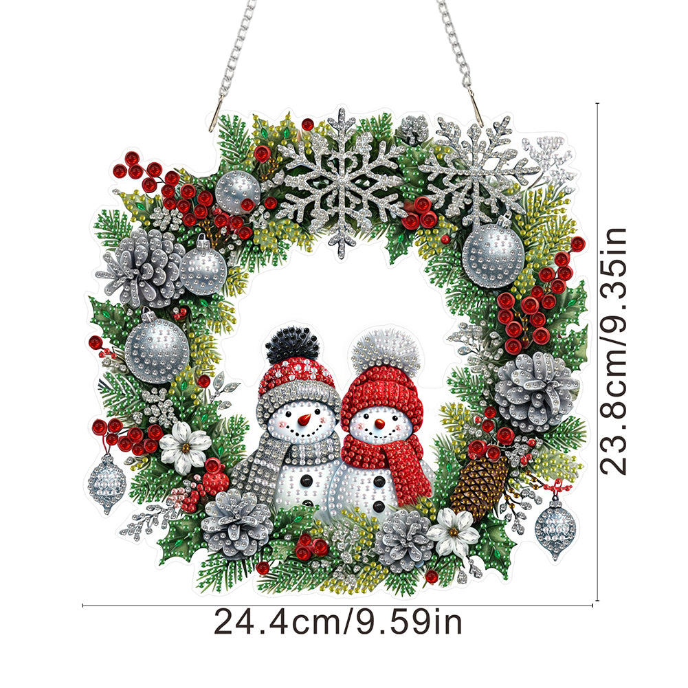 2D Flat Acrylic DIY Hanging Diamond Art Kits Special Shape Wall Door Decoration