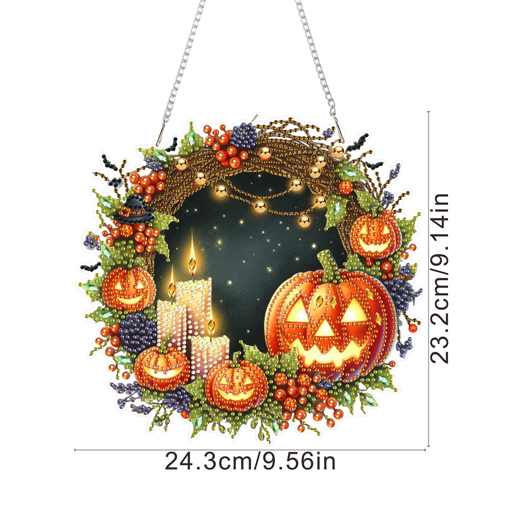 2D Flat Acrylic DIY Hanging Diamond Art Kits Special Shape Wall Door Decoration