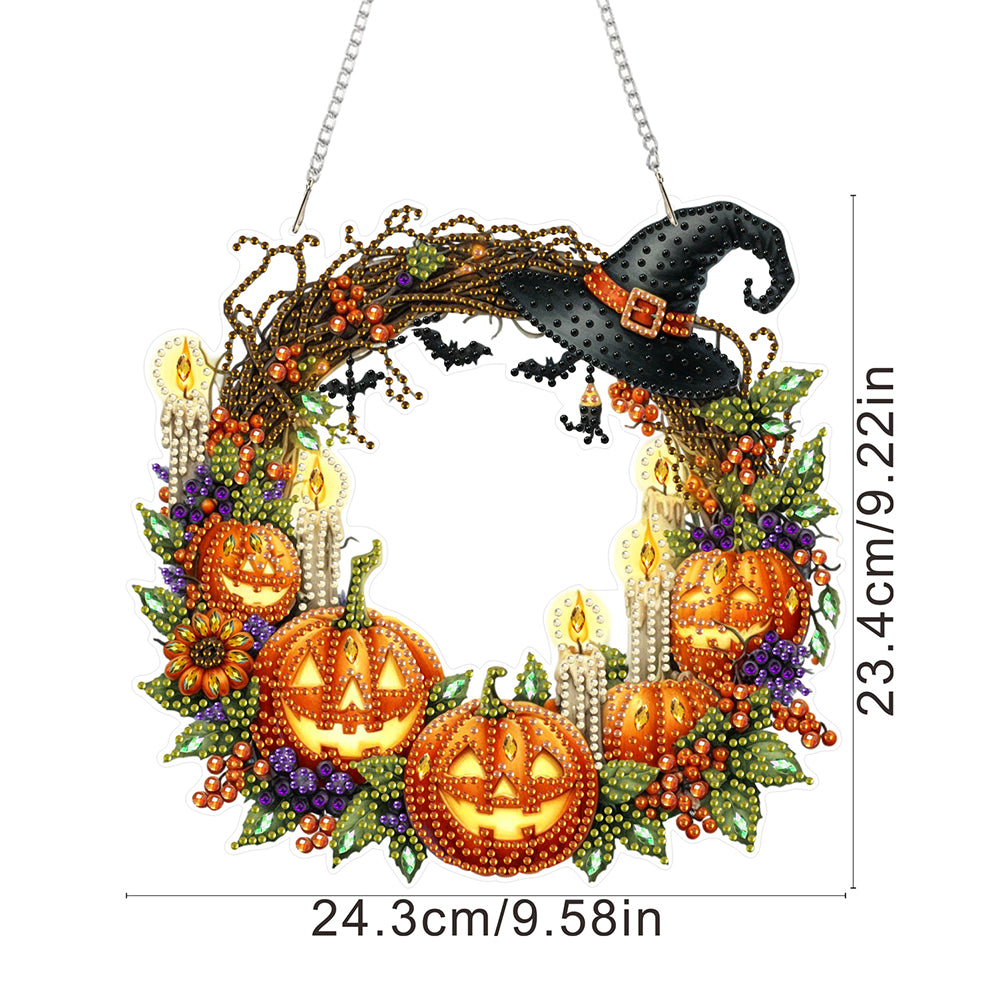 2D Flat Acrylic DIY Hanging Diamond Art Kits Special Shape Wall Door Decoration