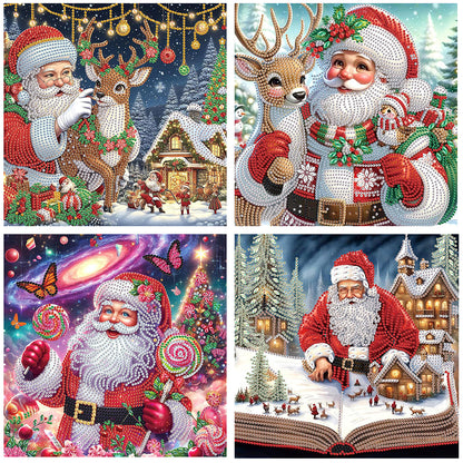 4 Pcs Christmas - Special Shaped Drill Diamond Painting 30*30CM