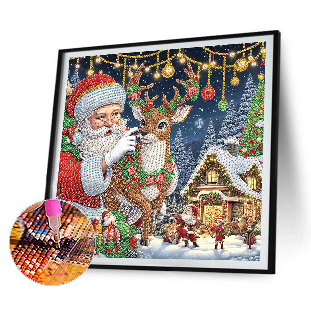 4 Pcs Christmas - Special Shaped Drill Diamond Painting 30*30CM
