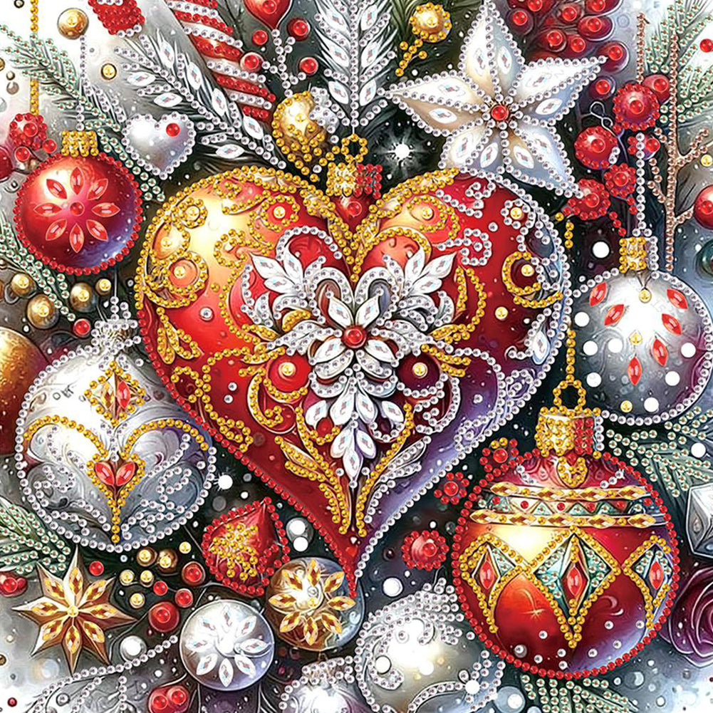4 Pcs Christmas - Special Shaped Drill Diamond Painting 30*30CM