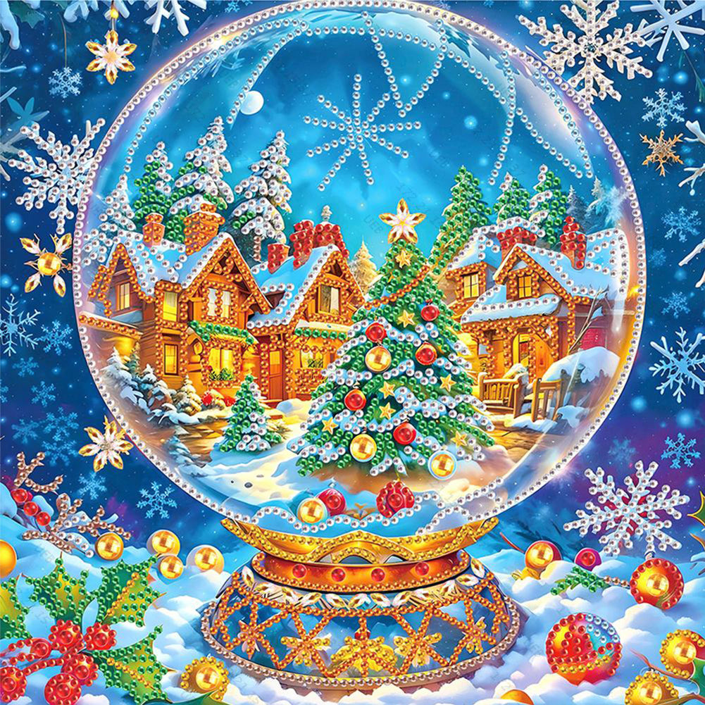 4 Pcs Christmas - Special Shaped Drill Diamond Painting 30*30CM