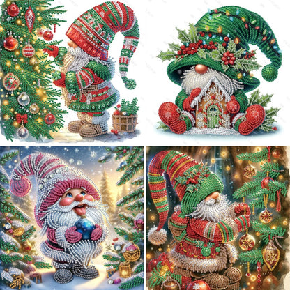 4 Pcs Christmas - Special Shaped Drill Diamond Painting 30*30CM