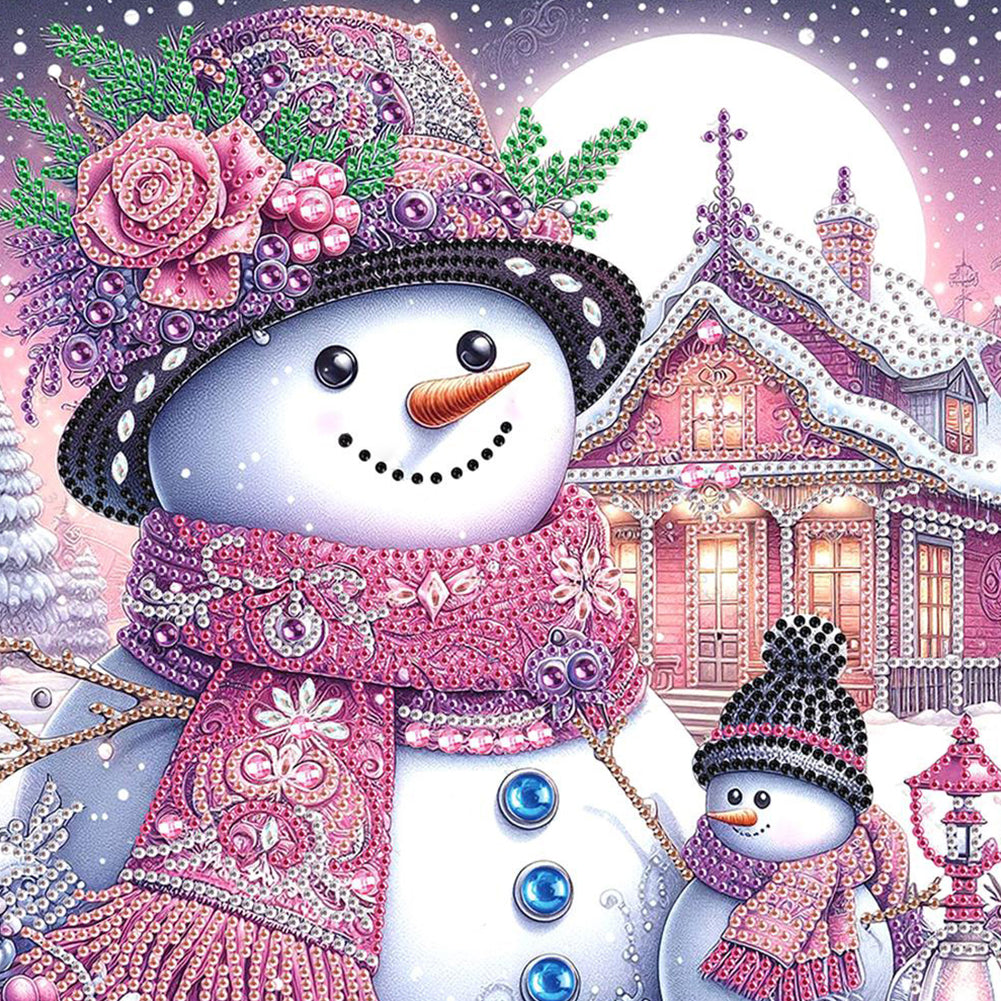 4 Pcs Christmas - Special Shaped Drill Diamond Painting 30*30CM