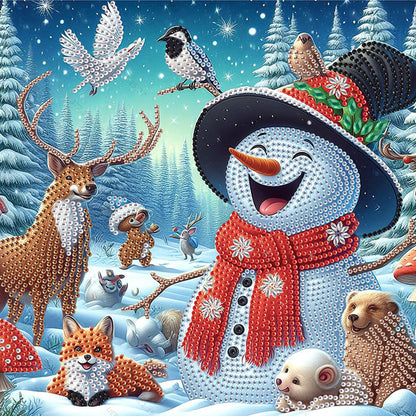 4 Pcs Christmas - Special Shaped Drill Diamond Painting 30*30CM