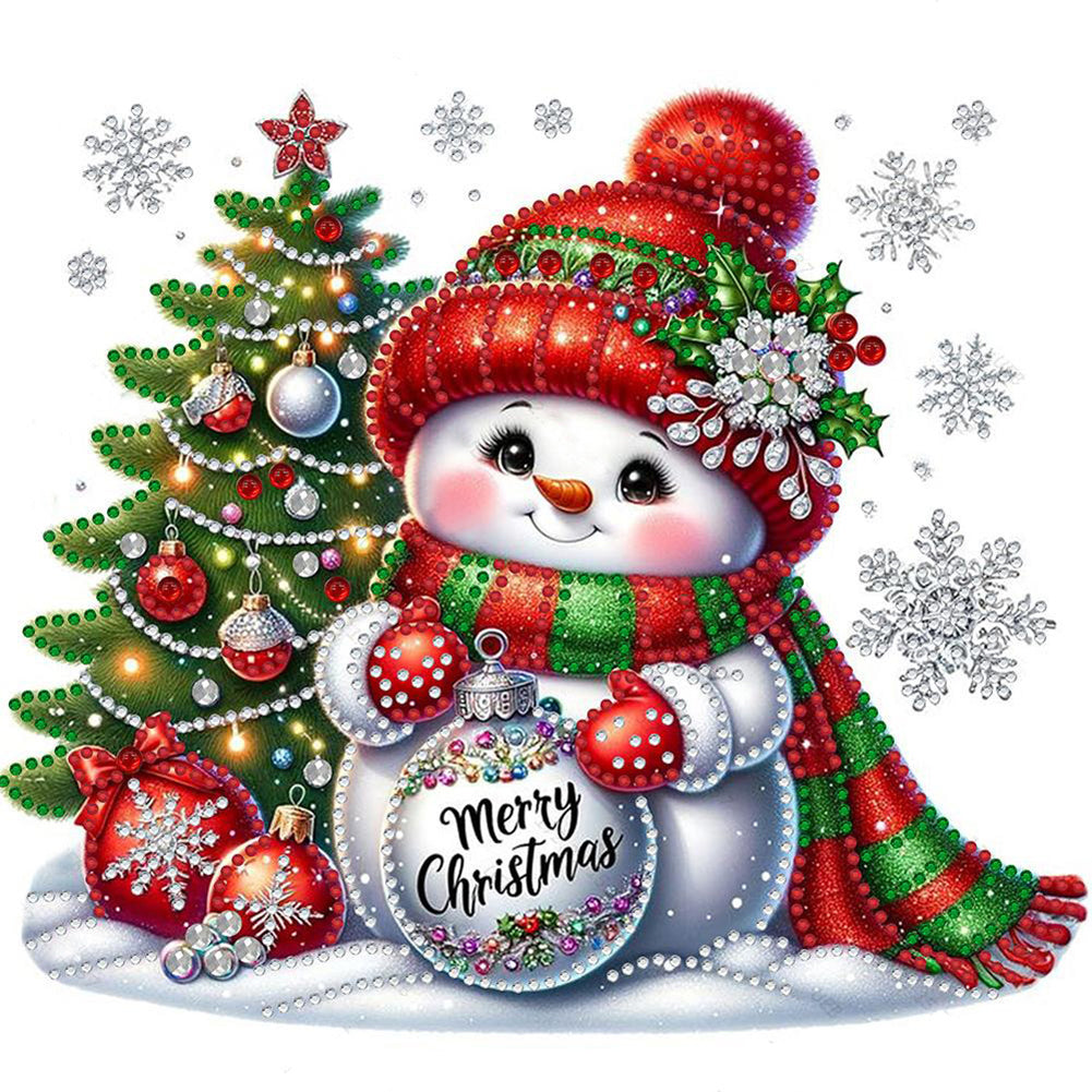 4 Pcs Christmas - Special Shaped Drill Diamond Painting 30*30CM