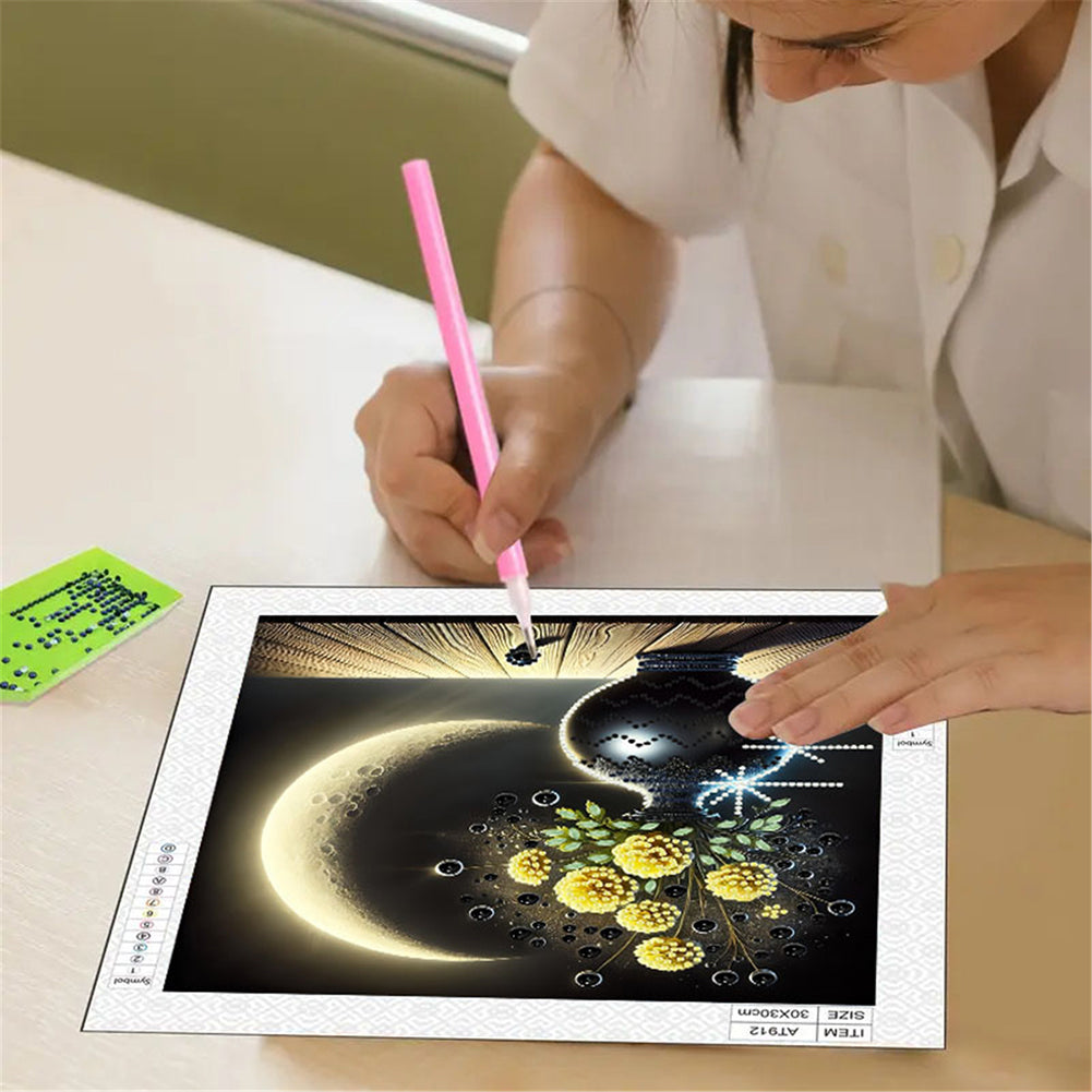 Moonlight Vase - Special Shaped Drill Diamond Painting 30*30CM