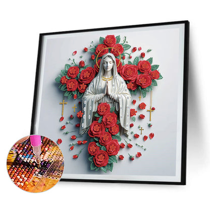 4 Pcs Girl - Special Shaped Drill Diamond Painting 40*40CM