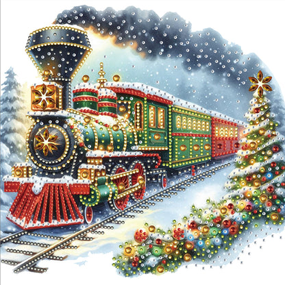4 Pcs Christmas - Special Shaped Drill Diamond Painting 30*30CM