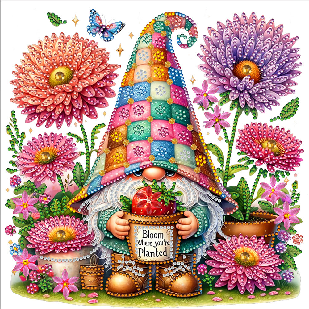 4 Pcs Gnome - Special Shaped Drill Diamond Painting 30*30CM