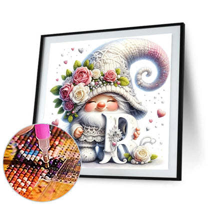 Flower Gnome - Full Round Drill Diamond Painting 40*40CM