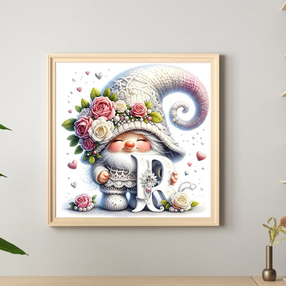 Flower Gnome - Full Round Drill Diamond Painting 40*40CM