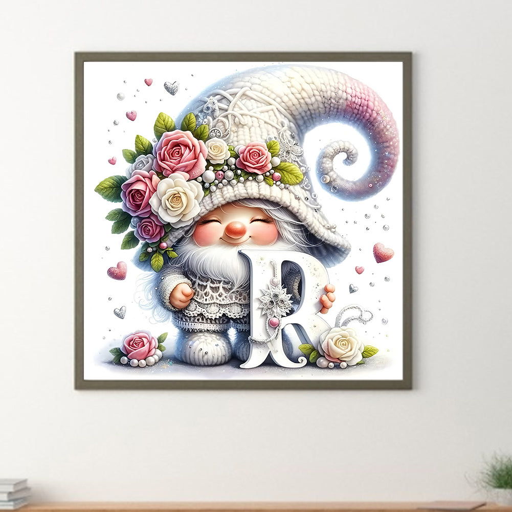 Flower Gnome - Full Round Drill Diamond Painting 40*40CM