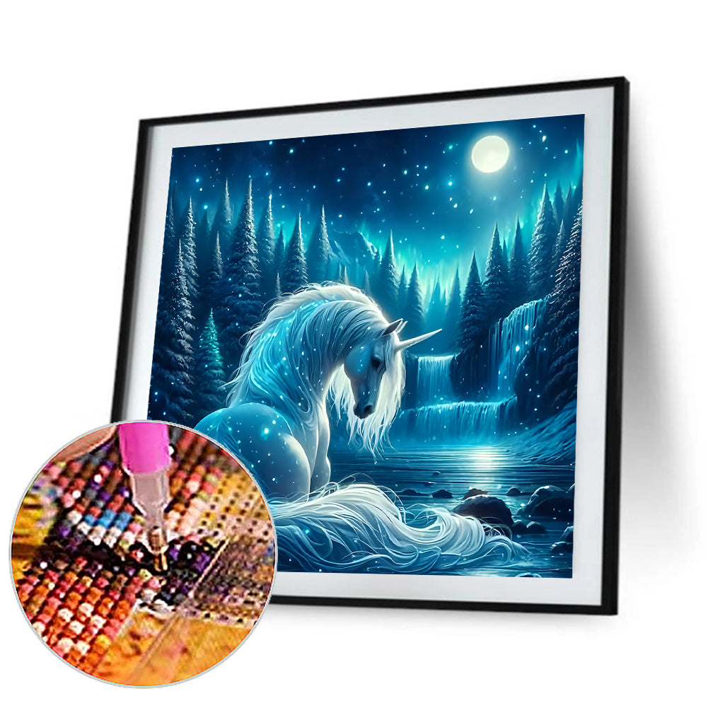 Unicorn - Full Round Drill Diamond Painting 40*40CM