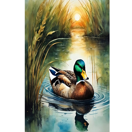 Mallard Duck - Full Round Drill Diamond Painting 40*60CM