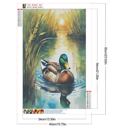 Mallard Duck - Full Round Drill Diamond Painting 40*60CM