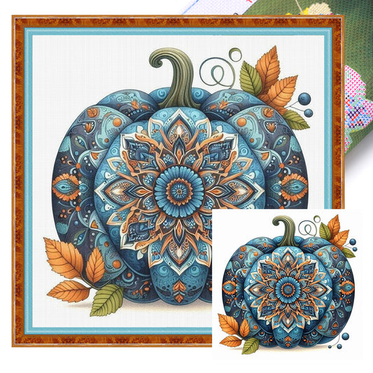 Mandala Pumpkin - 14CT Stamped Cross Stitch 40*40CM