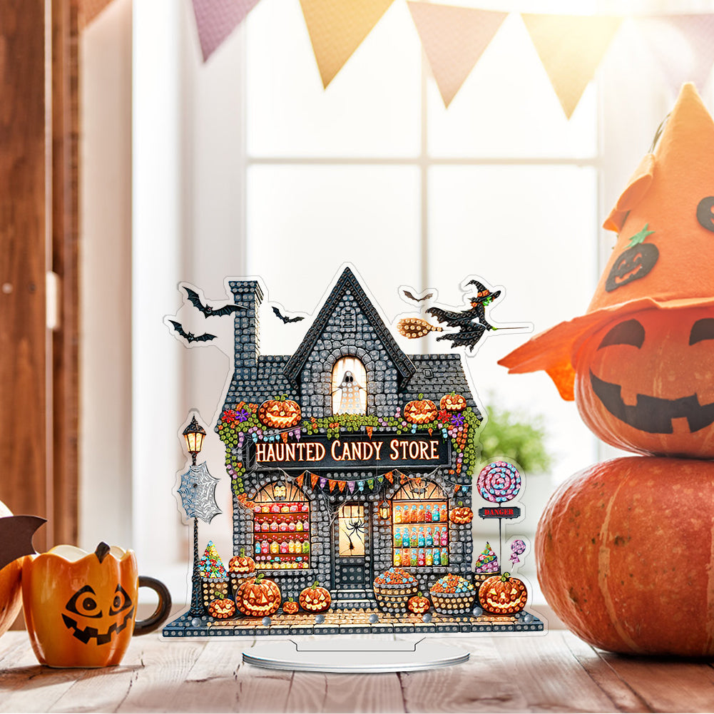 2D Flat Xmas DIY Desktop Diamond Art Kits Diamond Painting Desktop Ornaments Kit