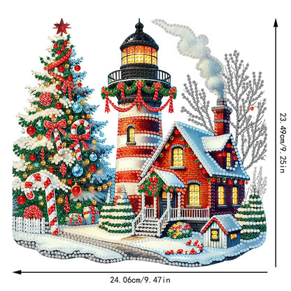 2D Flat Xmas DIY Desktop Diamond Art Kits Diamond Painting Desktop Ornaments Kit